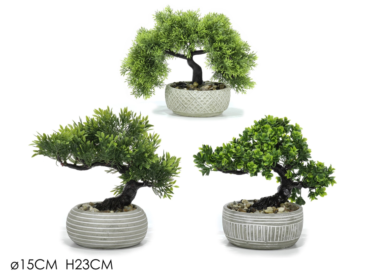 VASO PIANTA BONSAI 15X23CM 3 ASS 510401