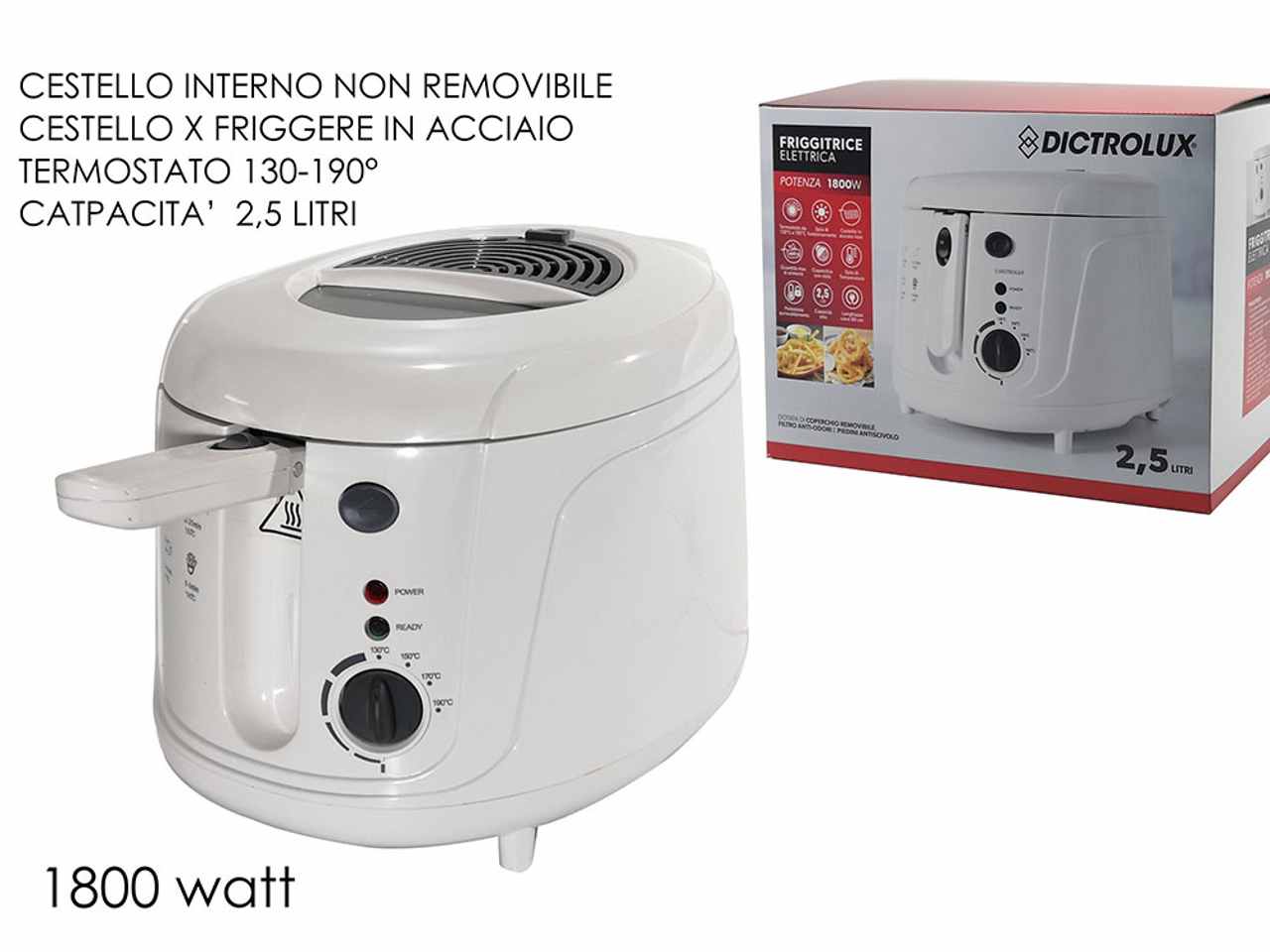 FRIGGITRICE 2.5LT 1800W 584304