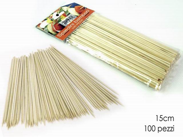 SPIEDINI BAMBOO 15cm 100pz 697016