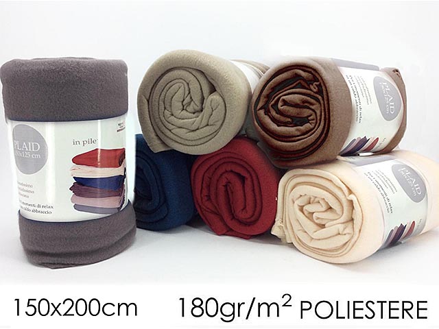 COPERTA PILE 150X200CM 5 ASS. 595001 COPERTA PILE 150X200CM 5 ASS. 595001