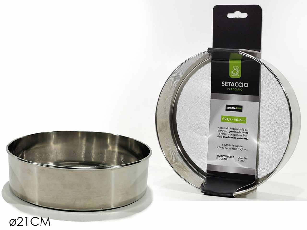 SETACCIO FARINA ACCIAIO D.21.5cm 512612