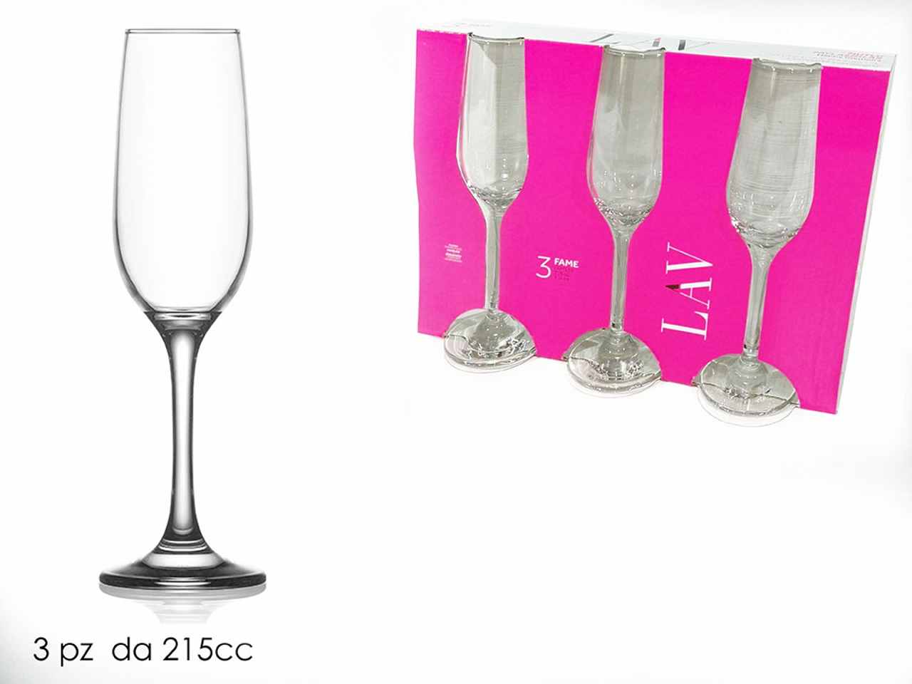 CALICE CHAMPAGNE 215cc 3pz 680502