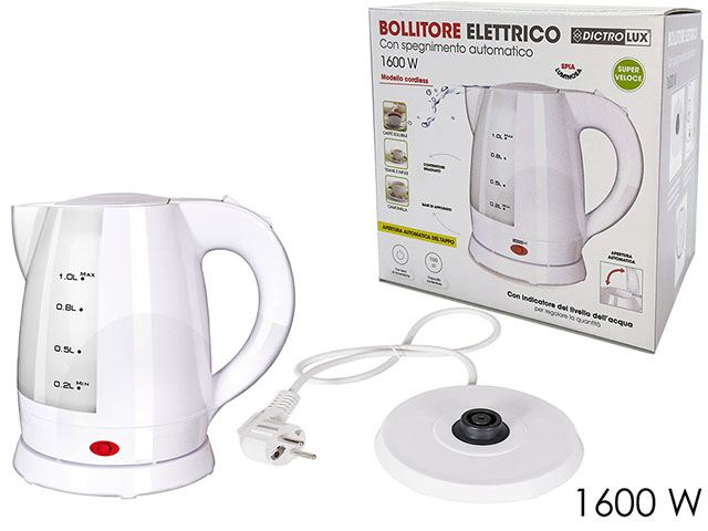 BOLLITORE 1lt 1600W BIANCO 584204