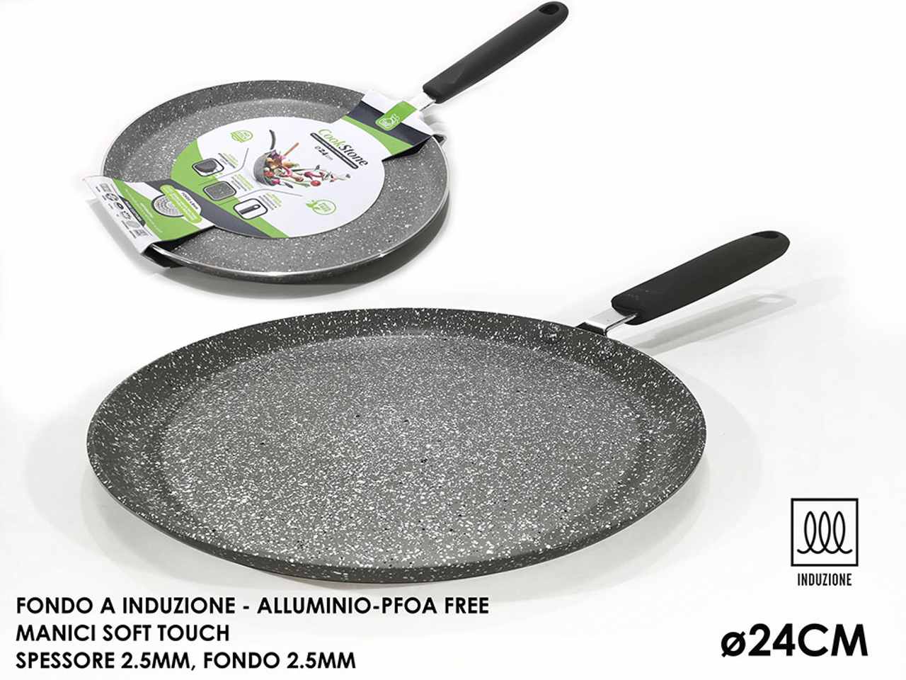COOKSTONE PADELLA CREPES 24CM652411 COOKSTONE PADELLA CREPES 24CM652411
