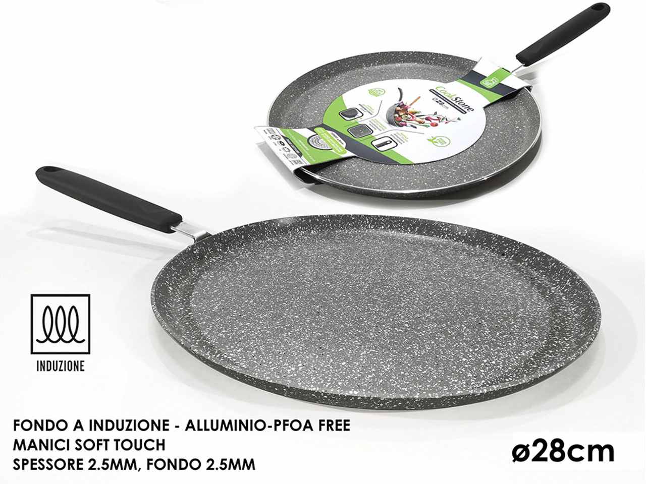 COOKSTONE PADELLA CREPES 28CM 652412 COOKSTONE PADELLA CREPES 28CM 652412