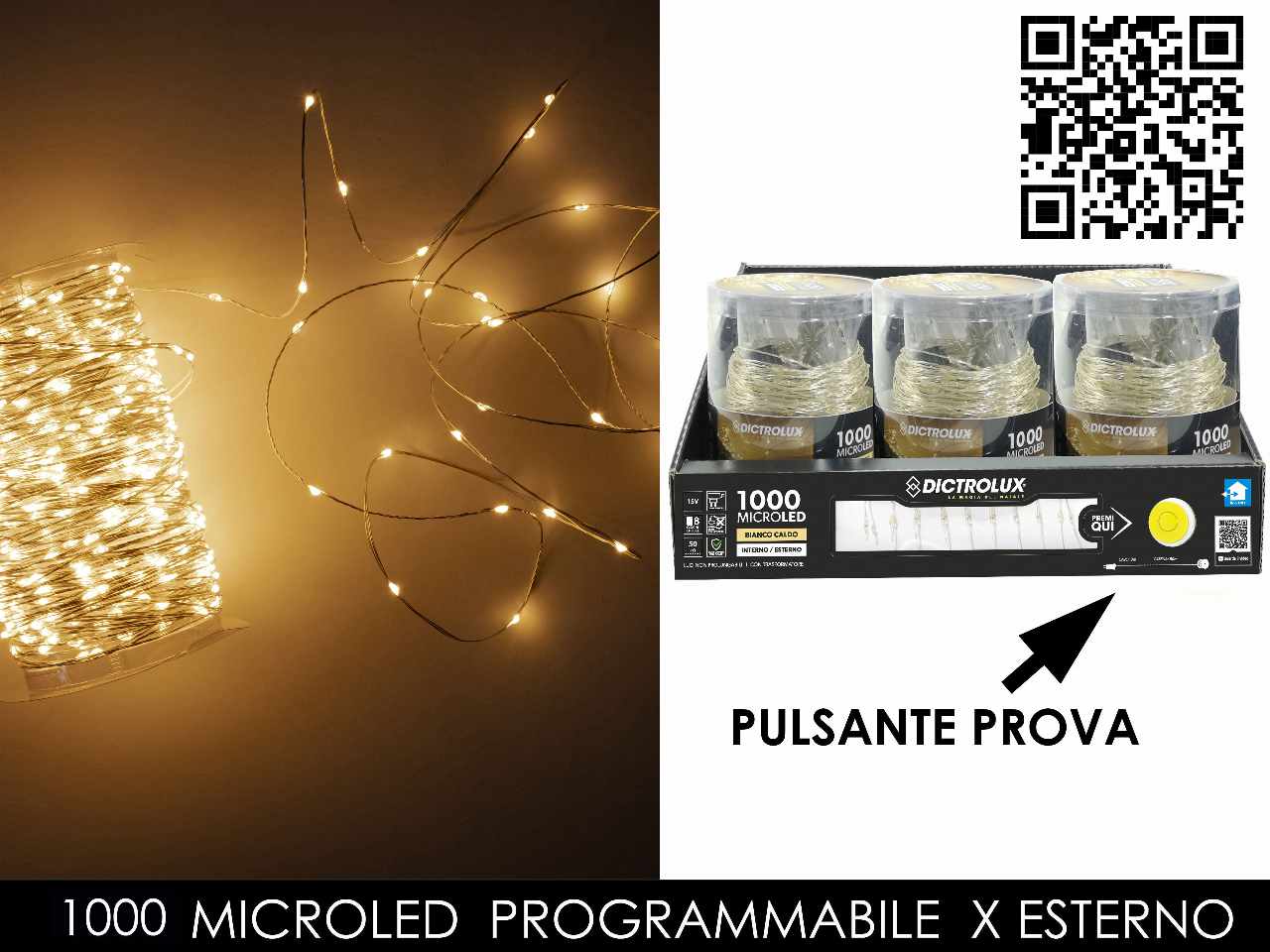 CATENA LUMINOSA 1000 MICROLED BI 405881
