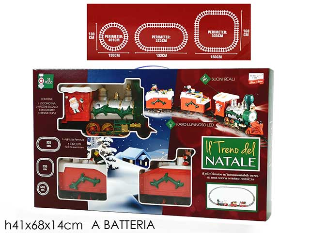 TRENO NATALIZIO B/O 22 PCS LUCI/ 107018