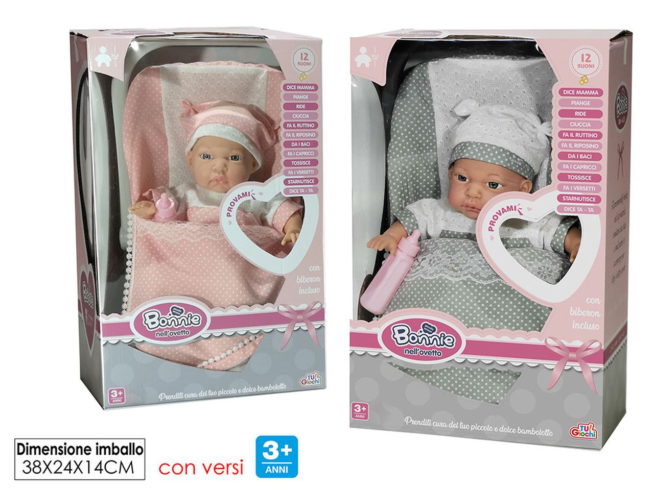 BAMBOLA BABY BONNIE CON OVETTO T 115445