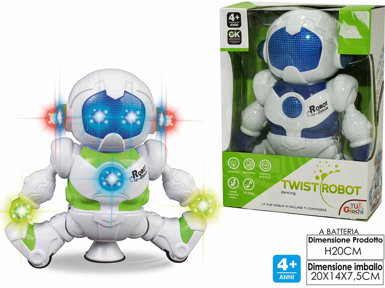 ROBOT TWIST B/O LU/SUO/MOV. 104272