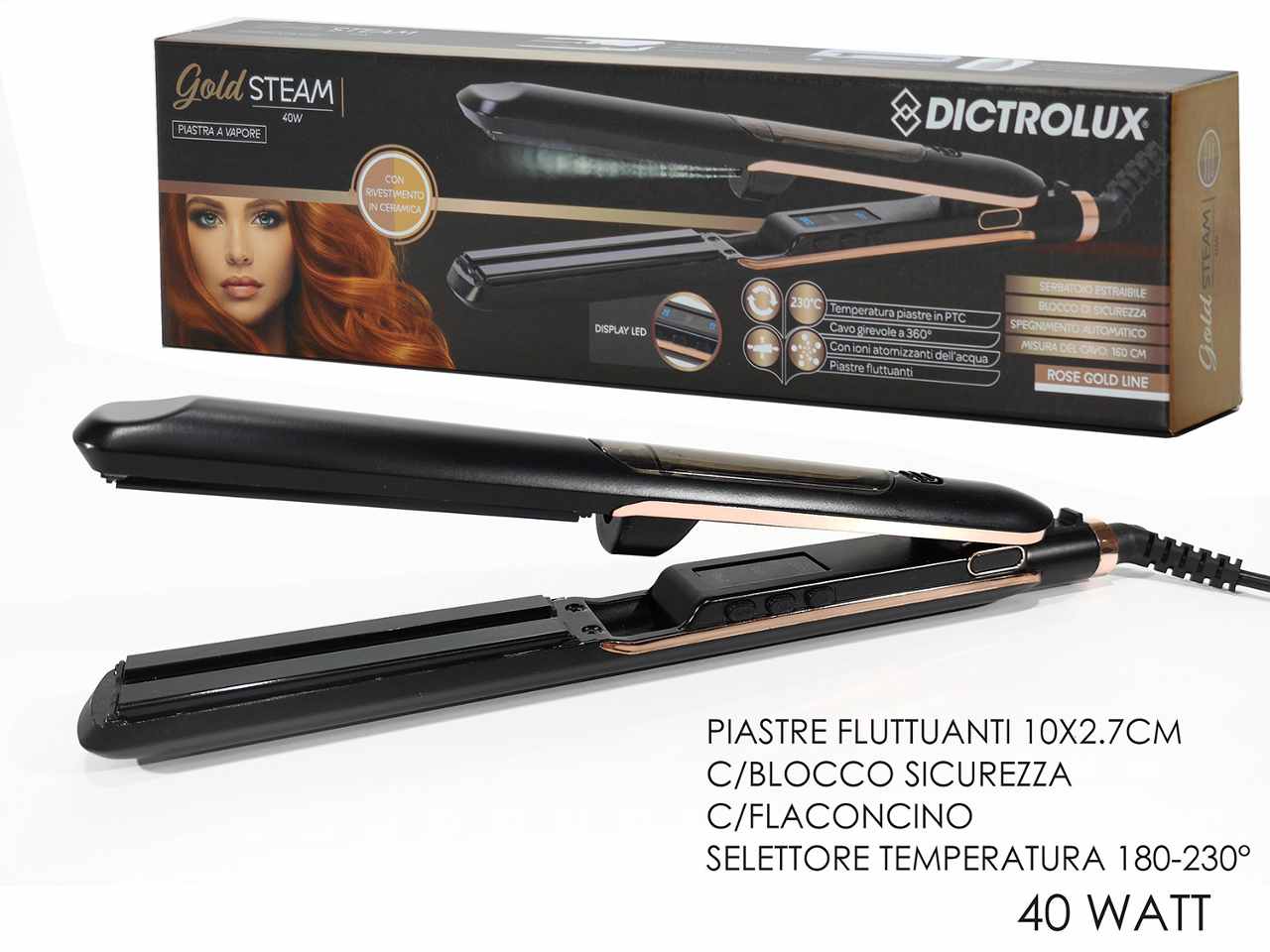 PIASTRA A VAPORE 40W IN CERAMICA 878804