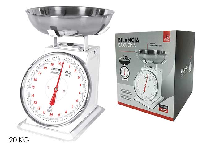 BILANCIA DA CUCINA 20Kg BIANCO 690201