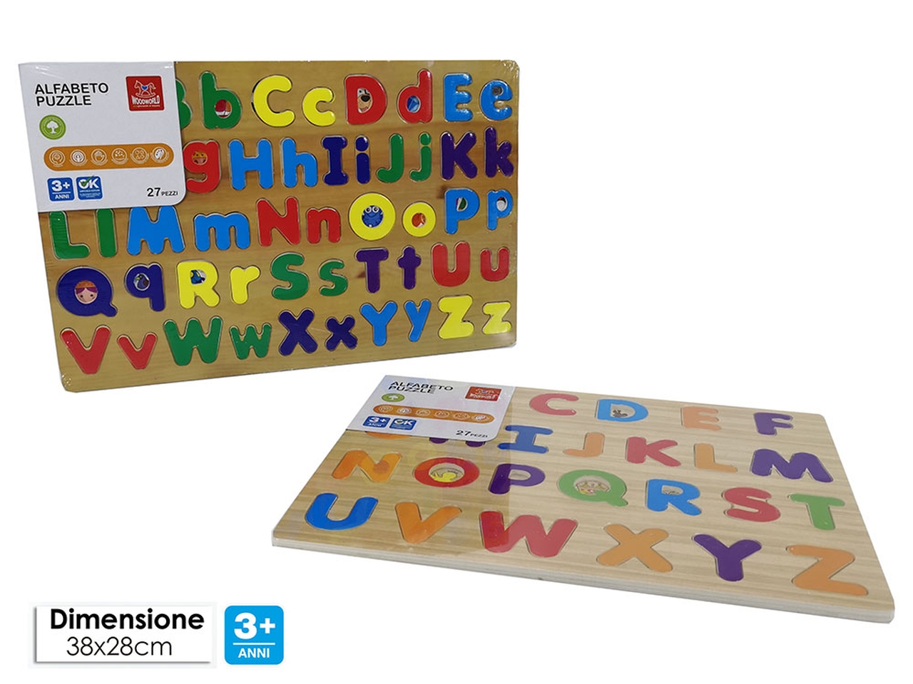 PUZZLE 3D LETTERE LEGNO 539760 PUZZLE 3D LETTERE LEGNO 539760