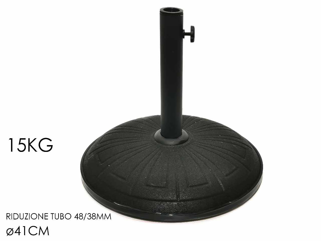 BASE OMBRELLONE NERA 15KG802027