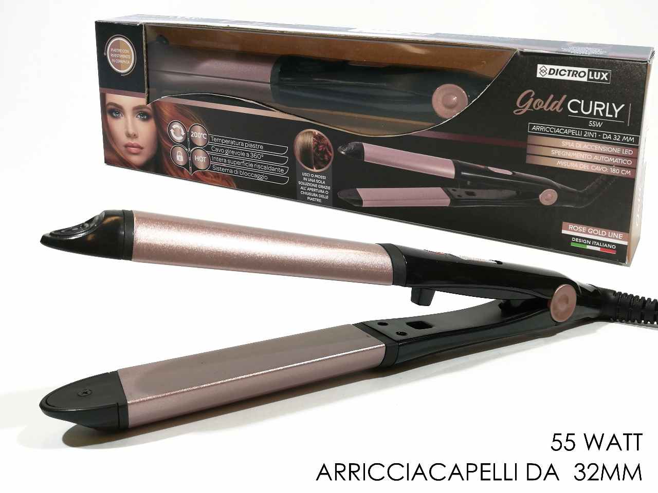ARRICCIACAPELLI 2IN1 CERAMICA 55W 876703