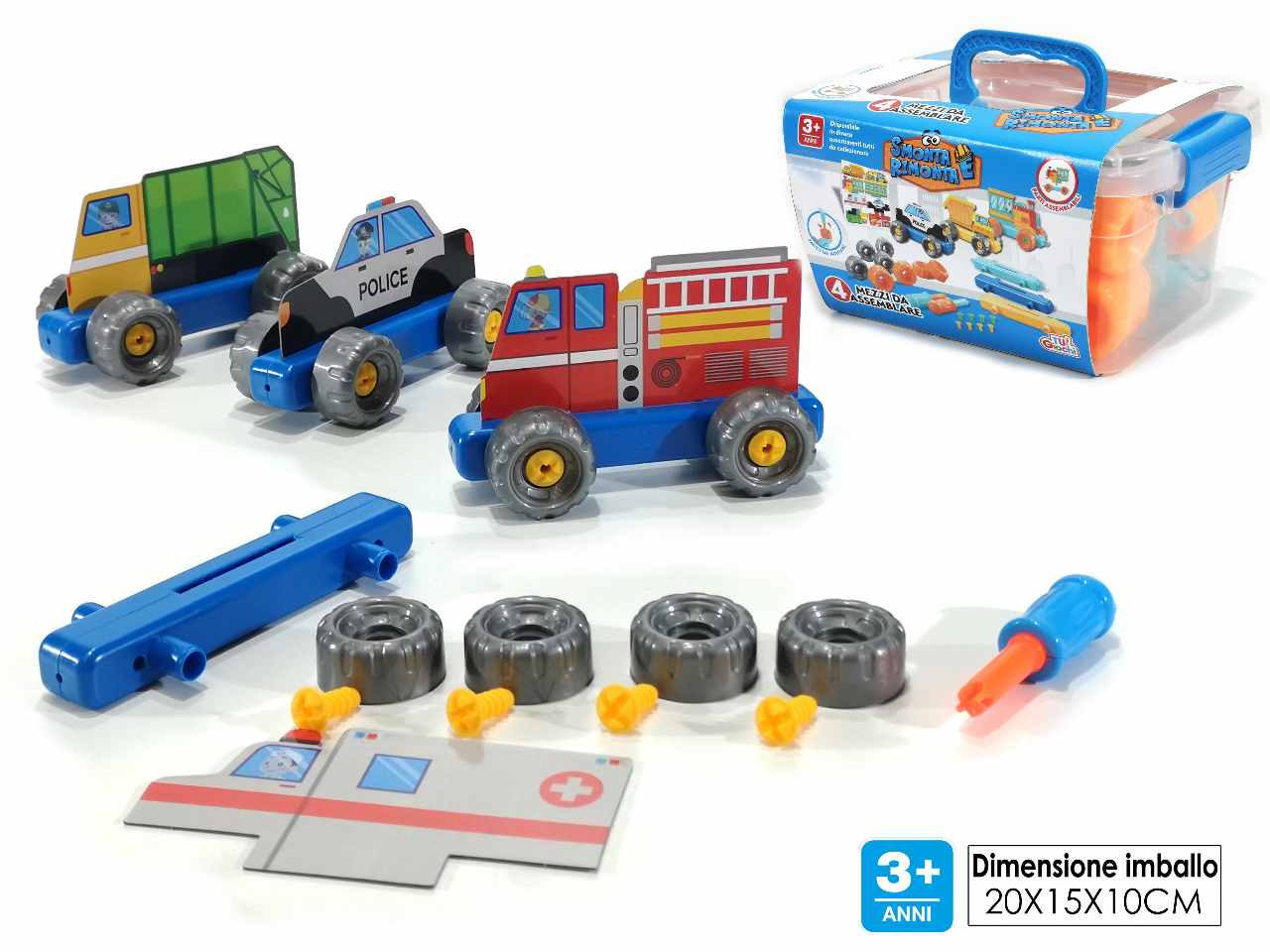 SMONTA E RIMONTA-4 MEZZI DA ASSE 100536