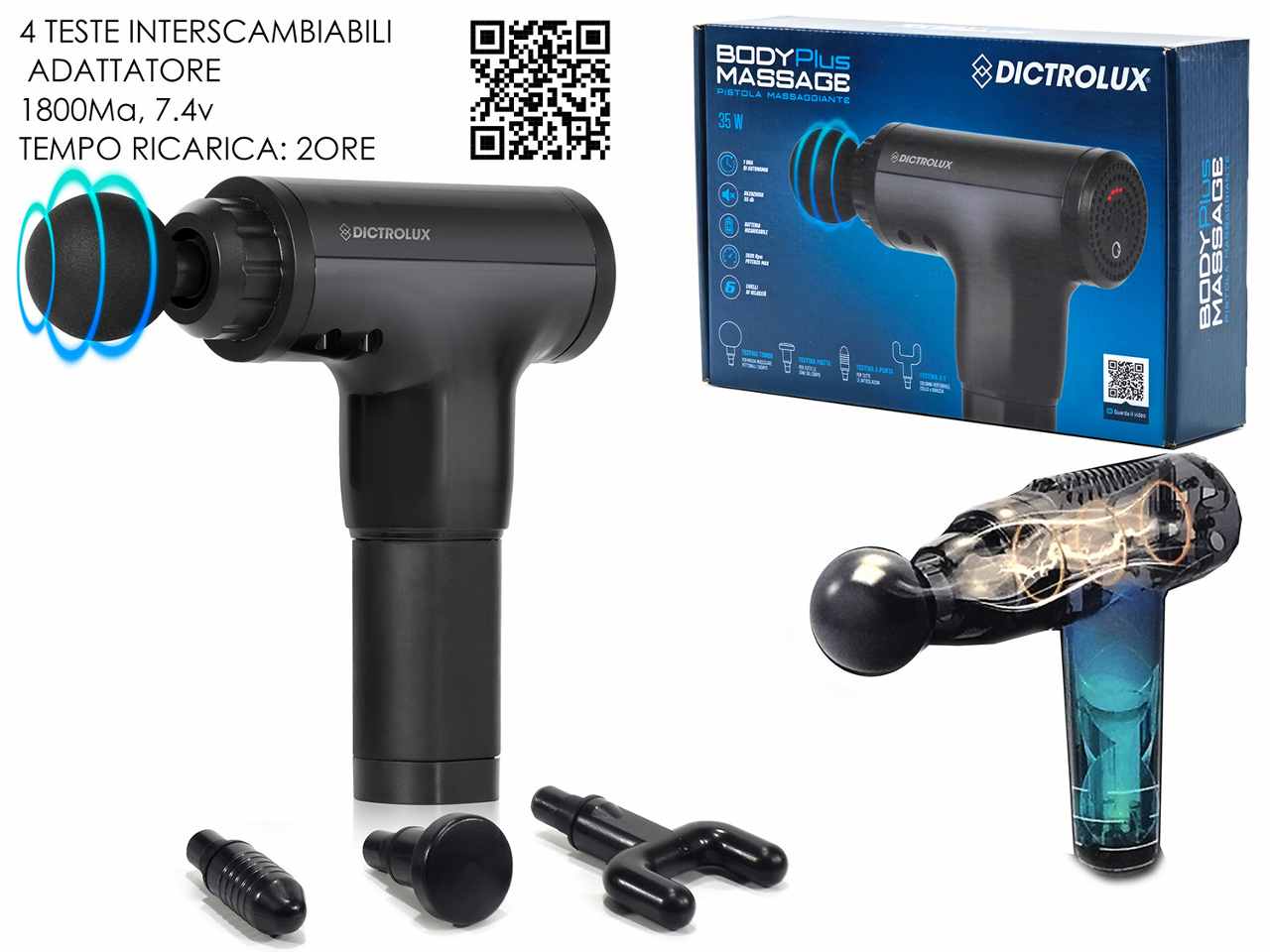 PISTOLA BODY PLUS MASSAGE 7.4V R 886800