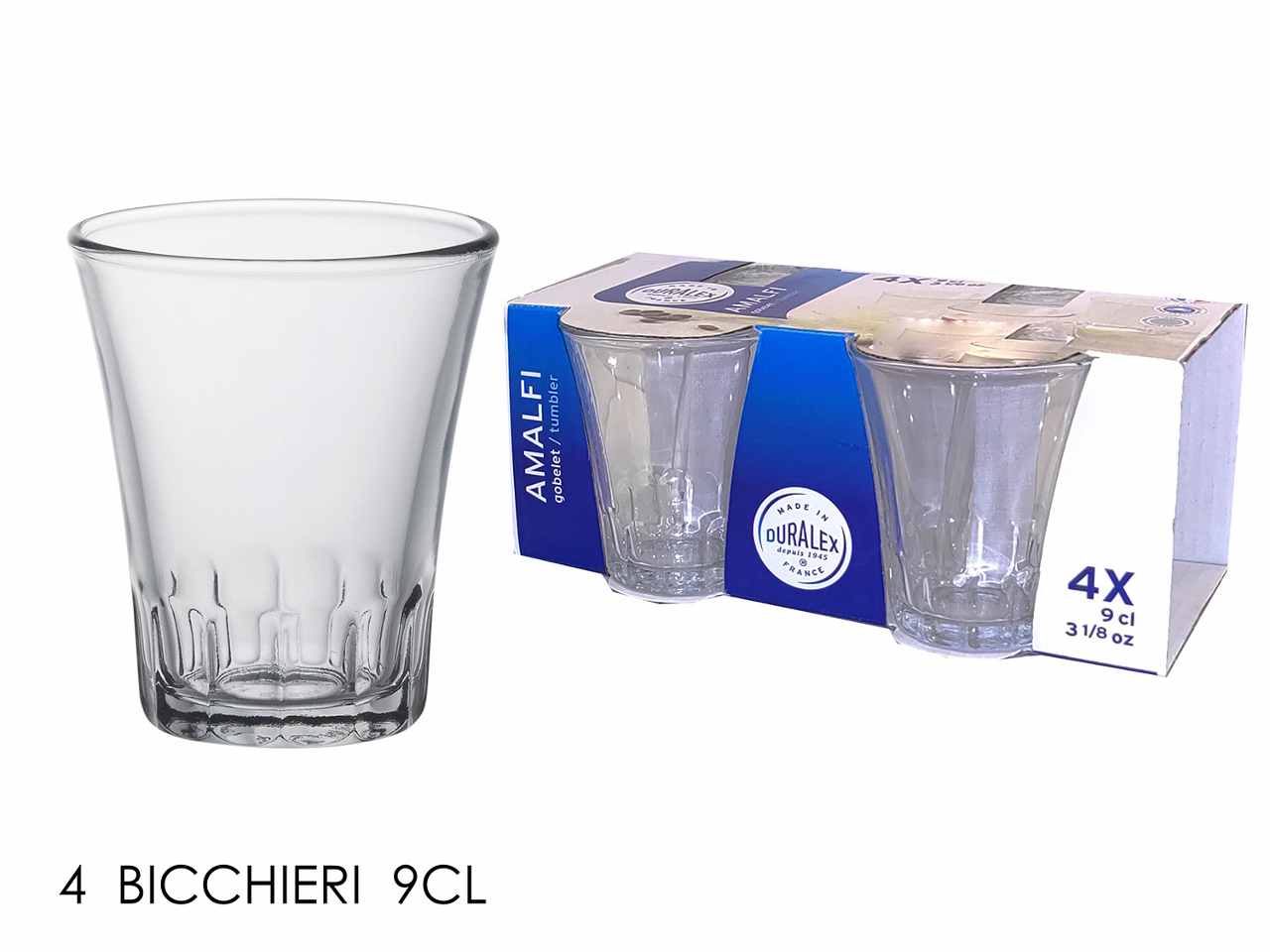 BICCHIERI IN VETRO TEMPERATO TR 994001A