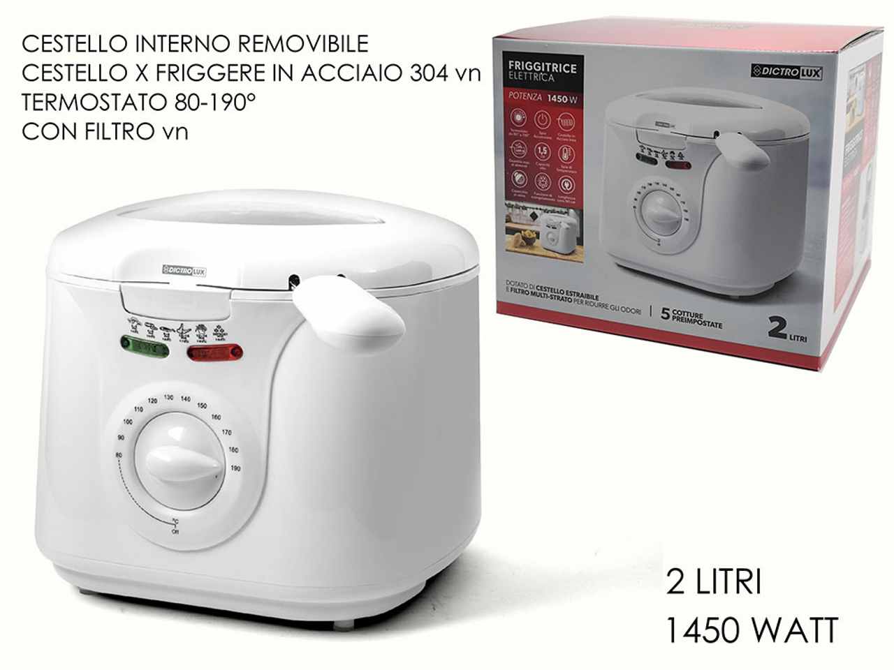 FRIGGITRICE 2LT 1450W 585603