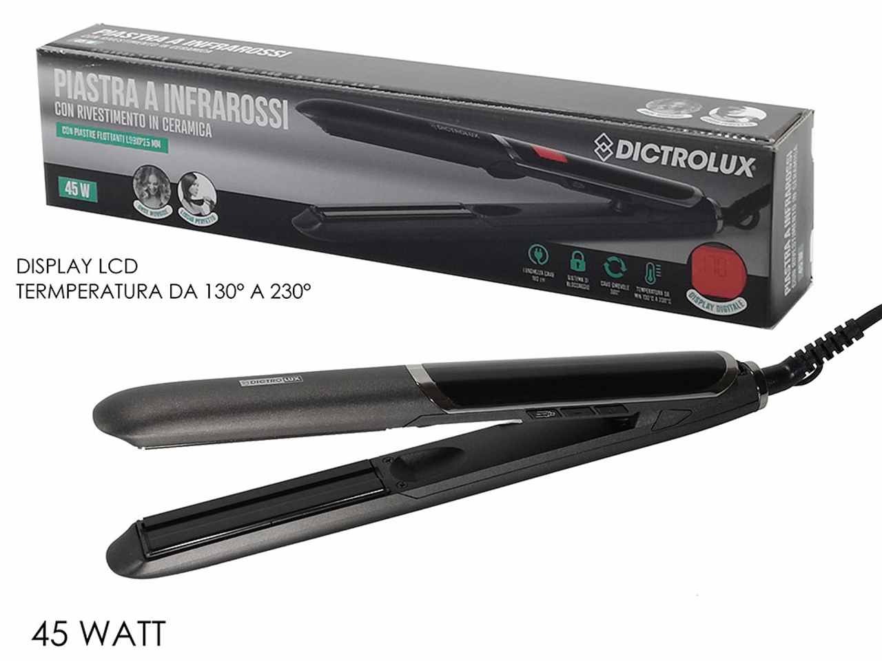 PIASTRA AD INFRAROSSI 45W GRIGIO 871211