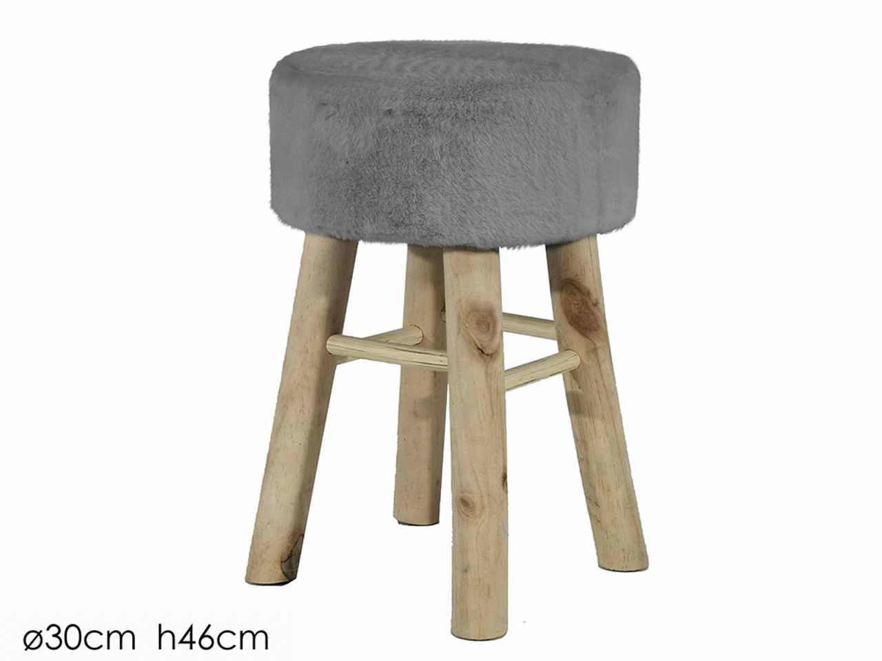 POUF PELLICCIA D.30XH46CM COLORE 545305