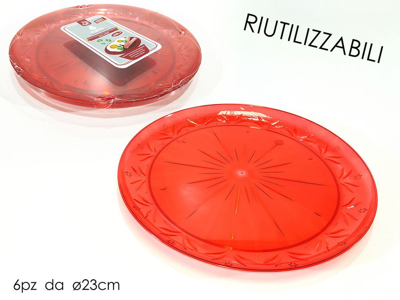SERVIZIO PIATTI 23CM TONDI 6PZ 548953