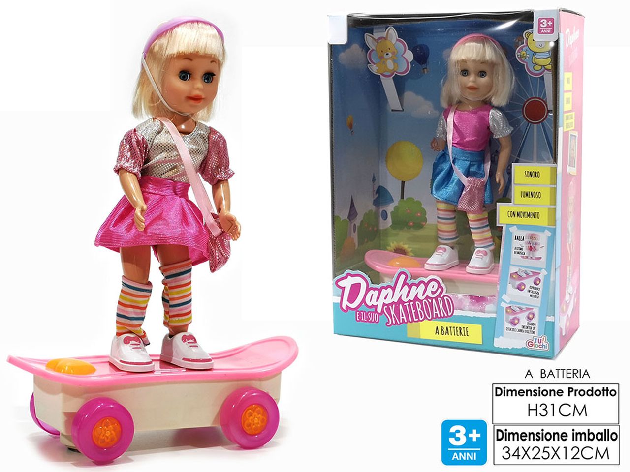 BAMBOLA DAPHNE E IL SUO SKATEBOA 101091