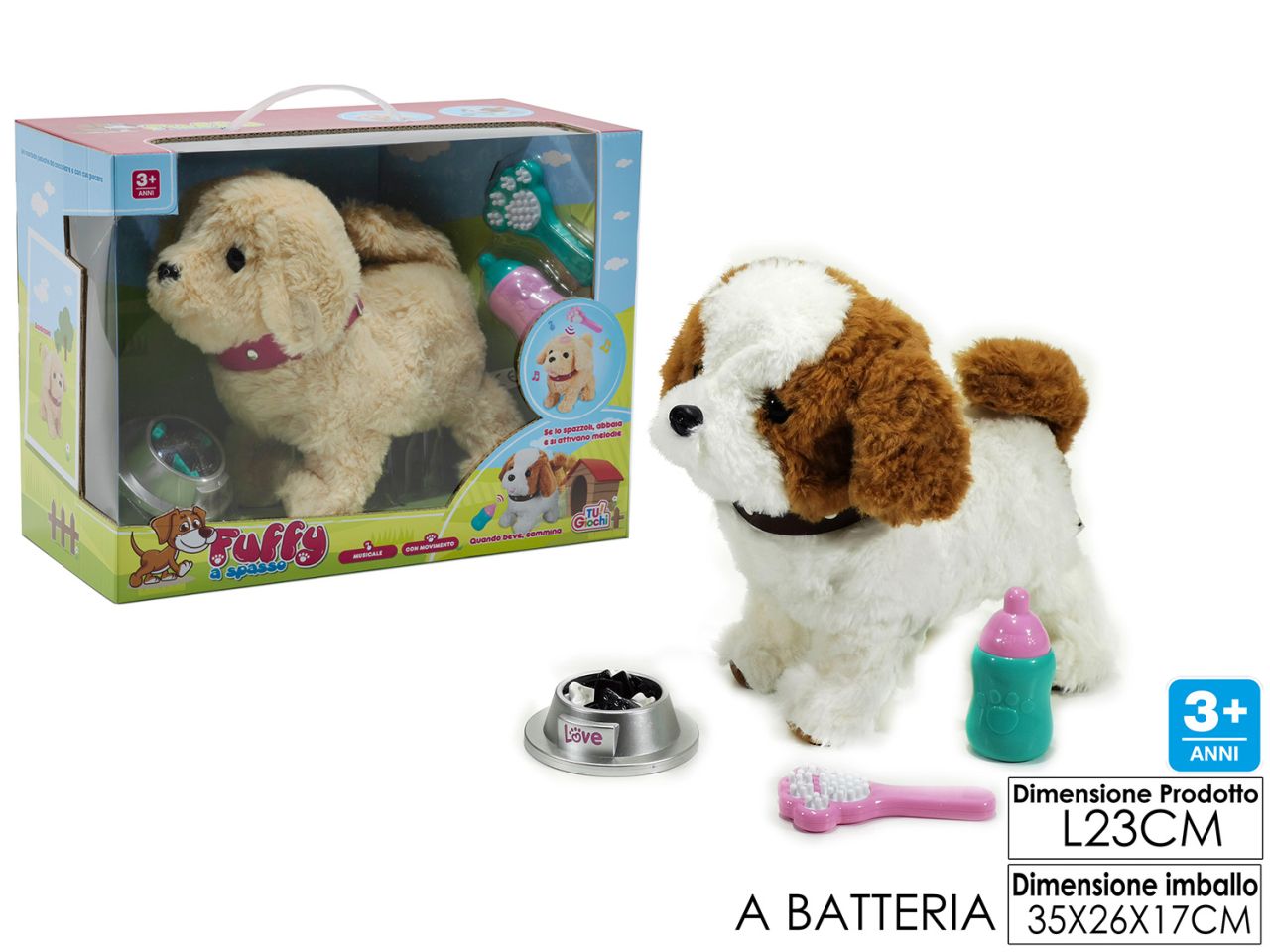 FUFFY A SPASSO IL CAGNOLINO 23CM 114084