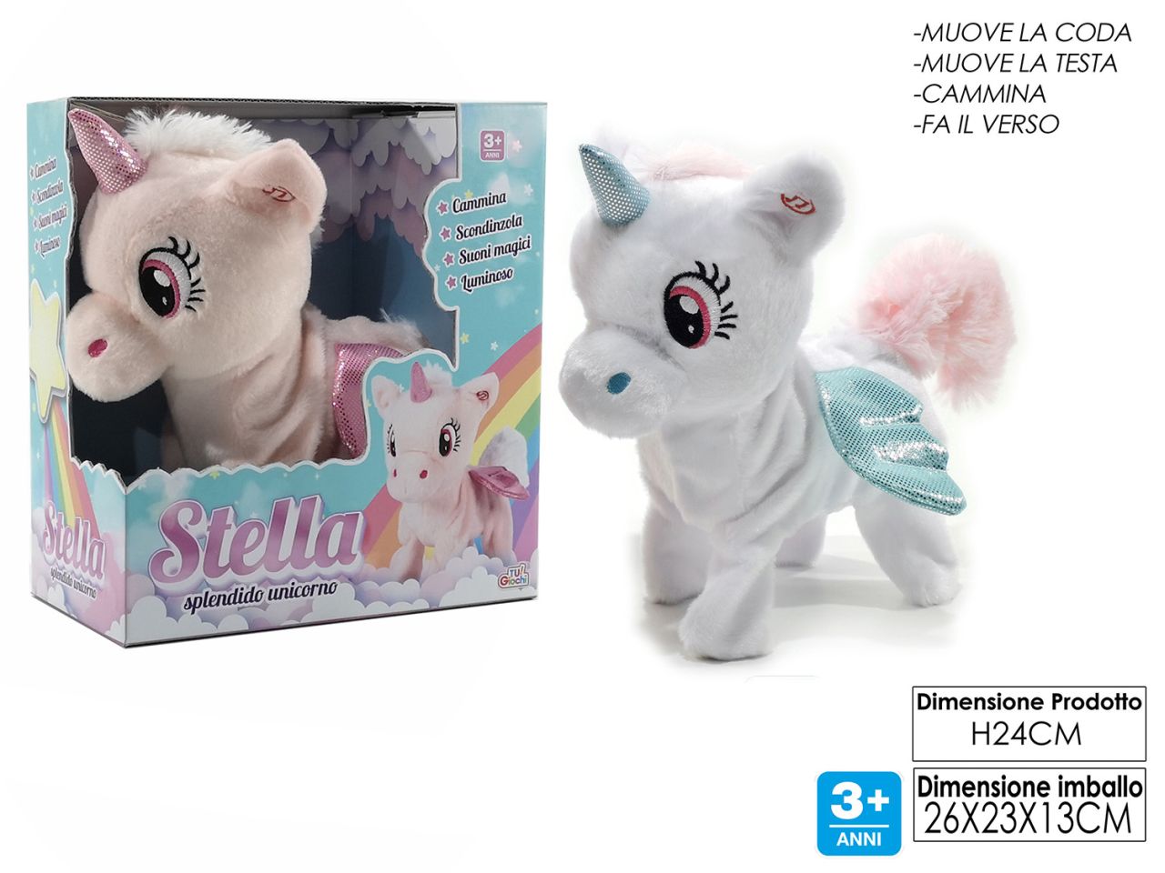 STELLA SPLENDIDO UNICORNO H.24CM 720515