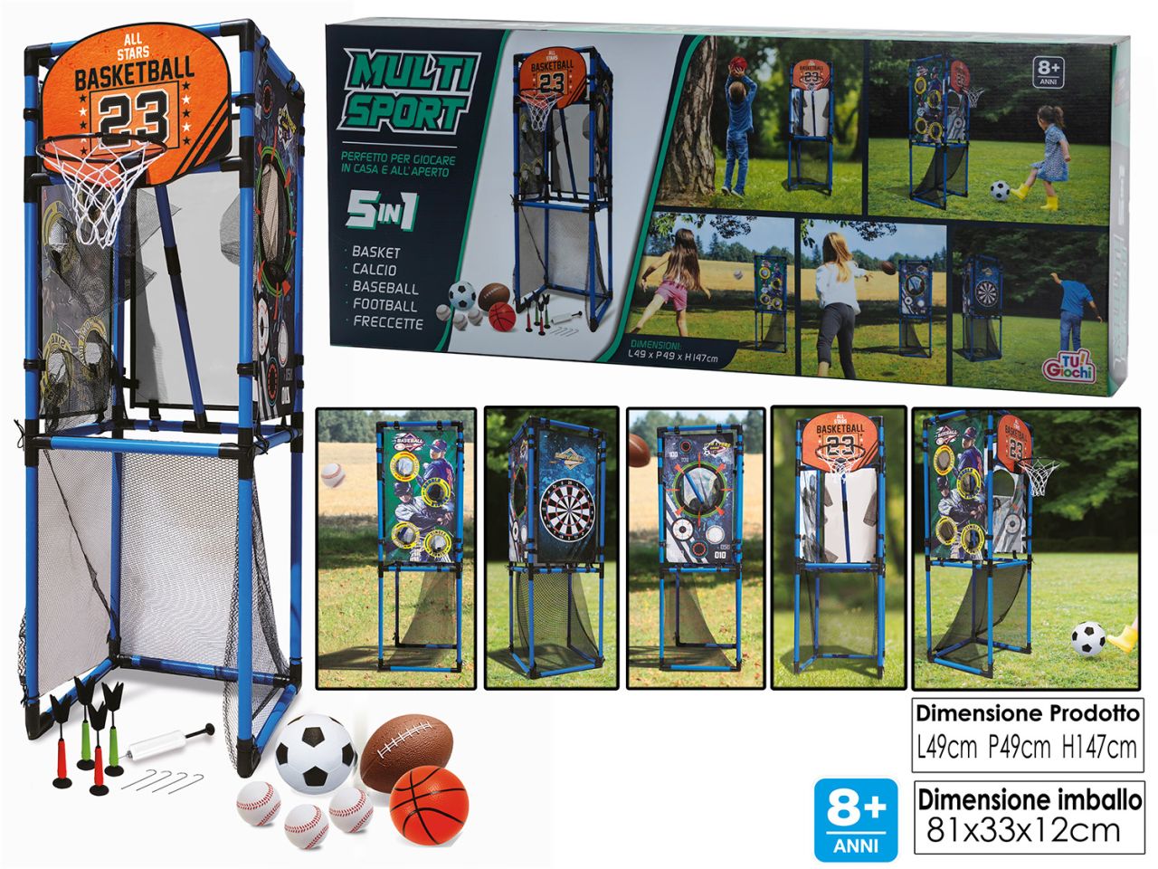 GIOCO MULTISPORT 5 IN 1 722404