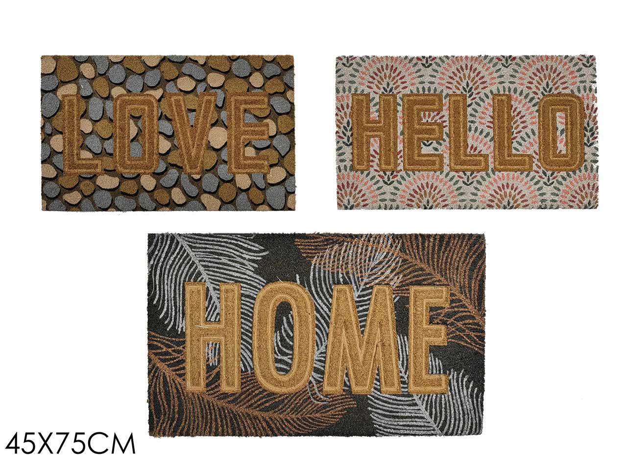 TAPPETO 45X75CM C/SCRITTA 3 ASS. 850404 TAPPETO 45X75CM C/SCRITTA 3 ASS. 850404