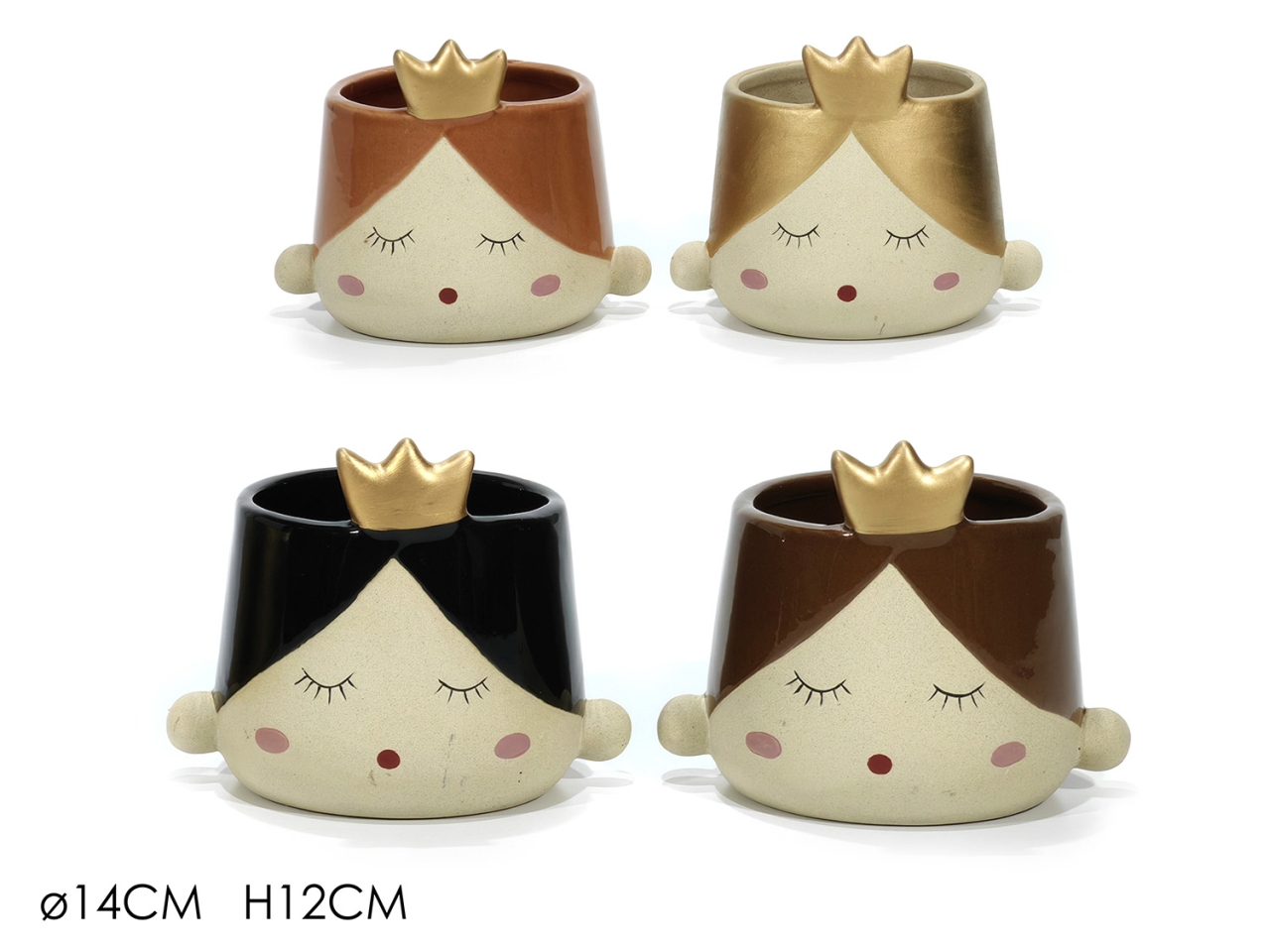 CACHE-POT PRINCIPESSA 14X12CM 477712