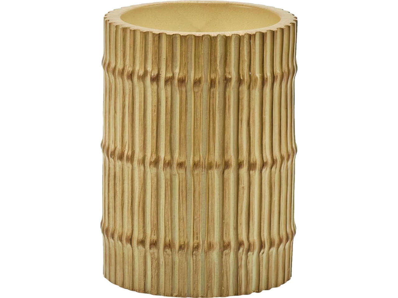 BICCHIERE EFFETTO BAMBOO SENAPE 692037
