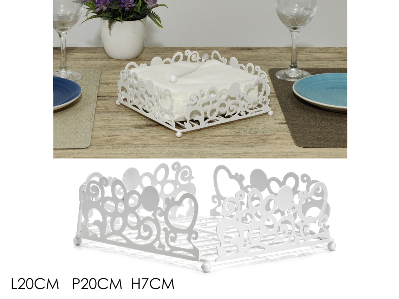 PORTATOVAGLIOLI H.7CM BIANCO 725903 PORTATOVAGLIOLI H.7CM BIANCO 725903