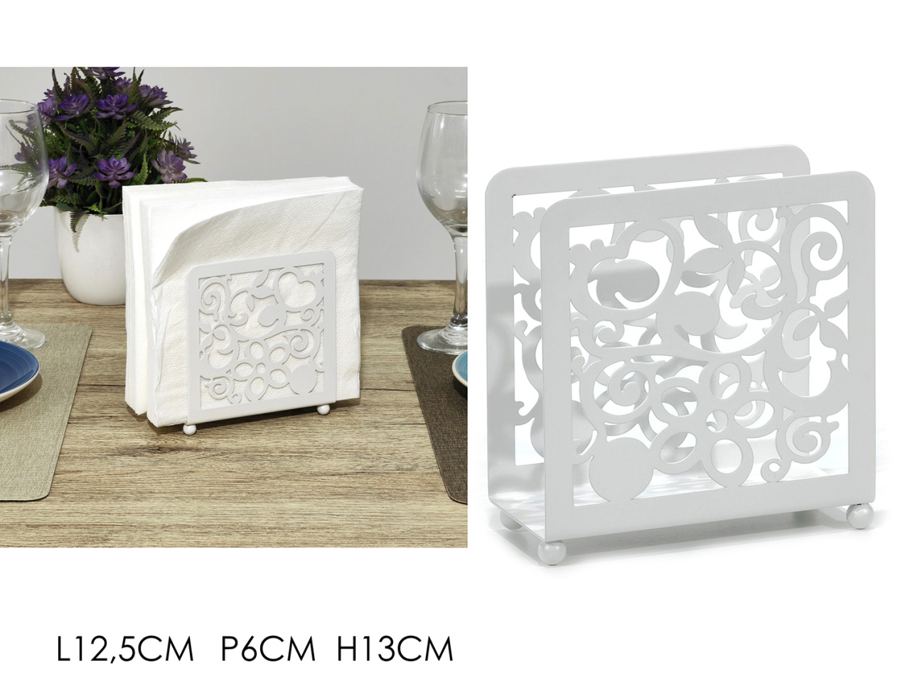 PORTATOVAGLIOLI H.13CM BIANCO 725905 PORTATOVAGLIOLI H.13CM BIANCO 725905