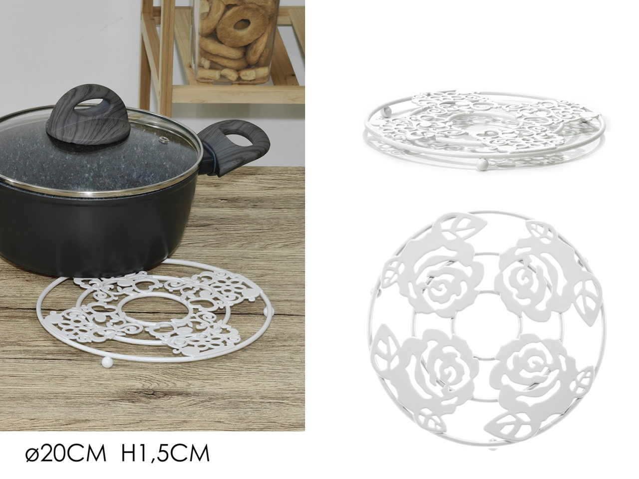 SOTTOPENTOLA D.20CM BIANCO 725906