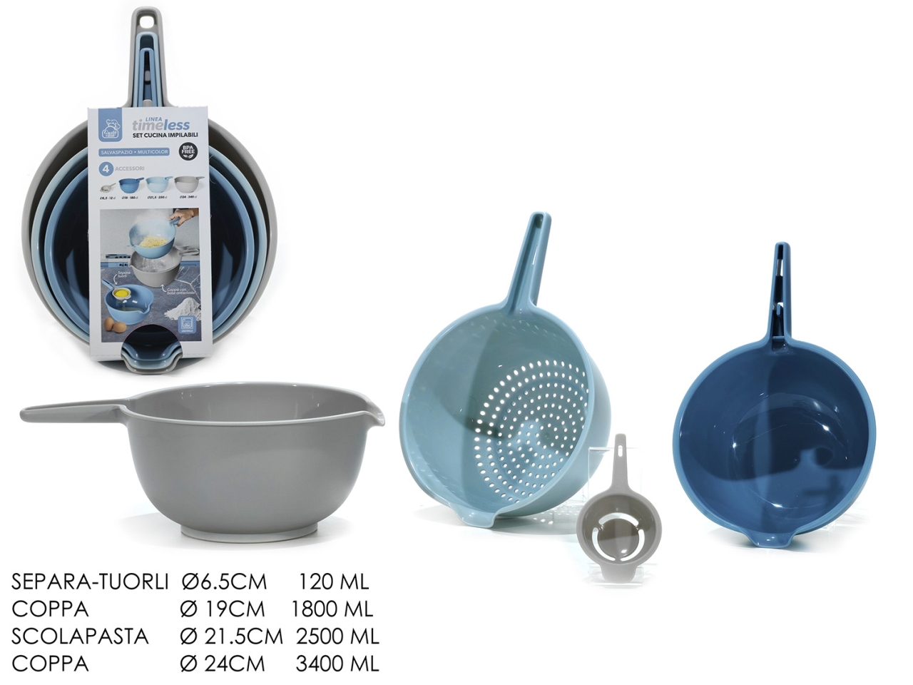 SET DA CUCINA SEPARA TUORLI 4PZ 747877