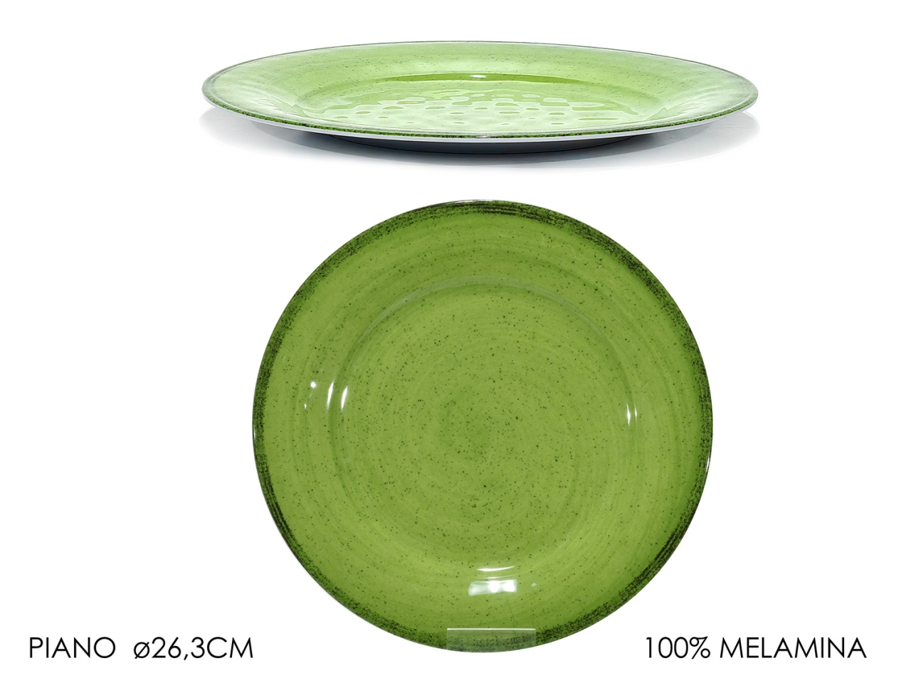 PIATTO PIANO D.26,3CM VERDE 758614
