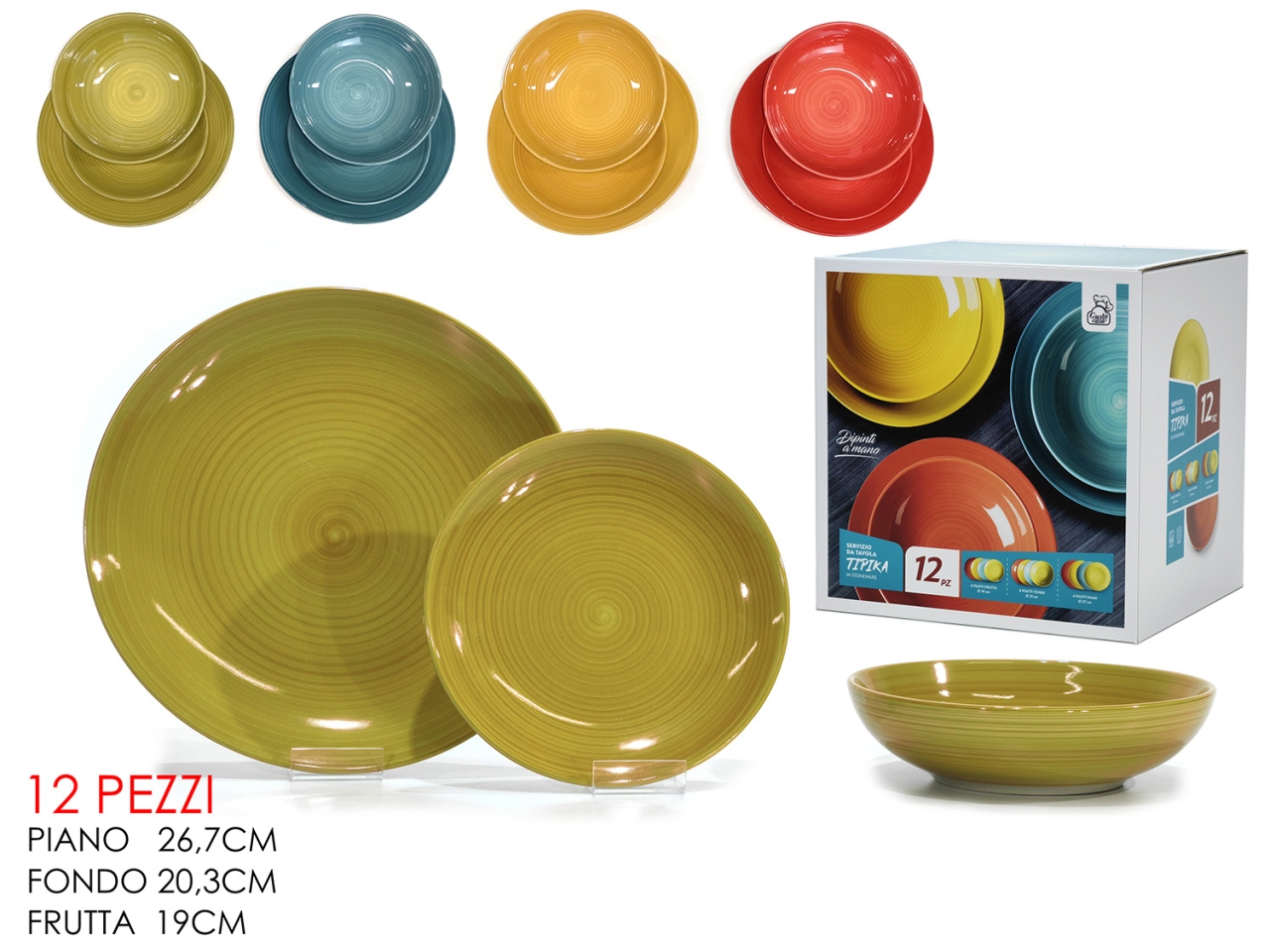 SERVIZIO TAVOLA 12PZ 4+4+4 MIX 527861