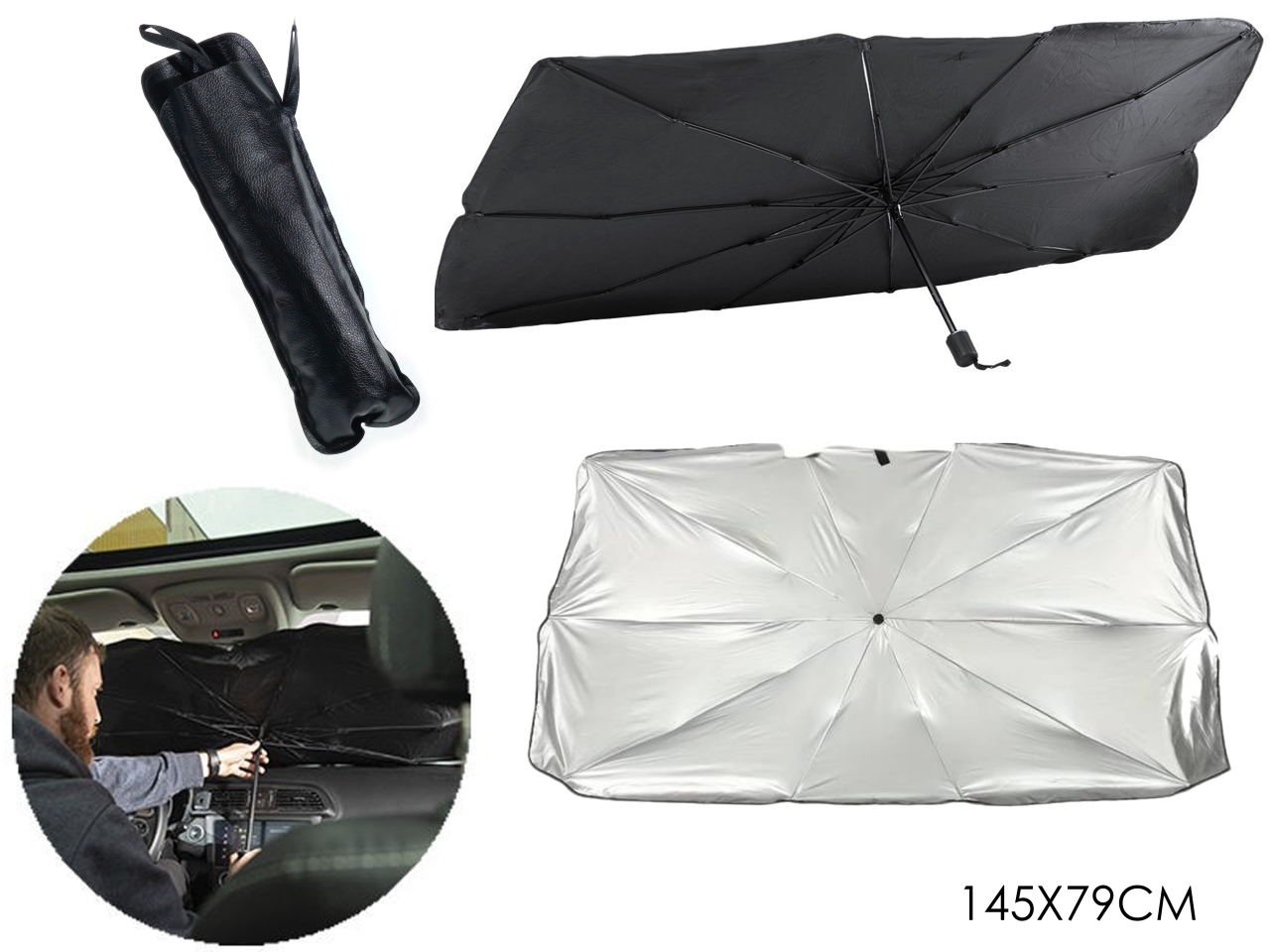 PARASOLE PIEGHEVOLE AUTO 145X79 747773