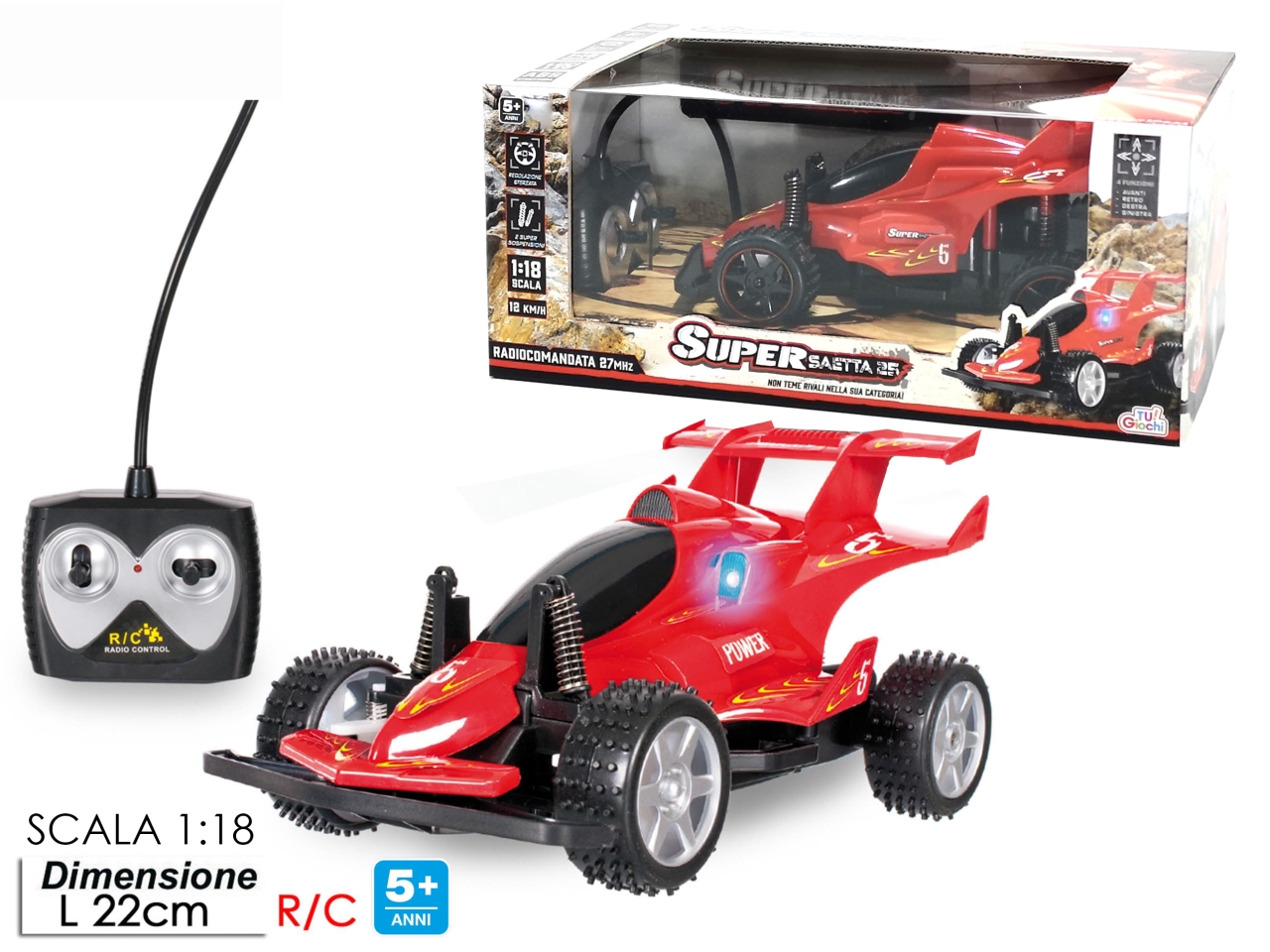 AUTO SAETTA 25 R/C ROSSA 100011