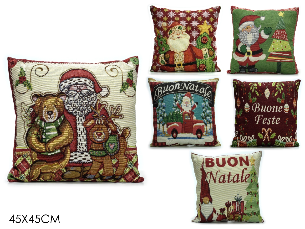 CUSCINO NAT. GOBELIN 45X45 6ASS 840104A