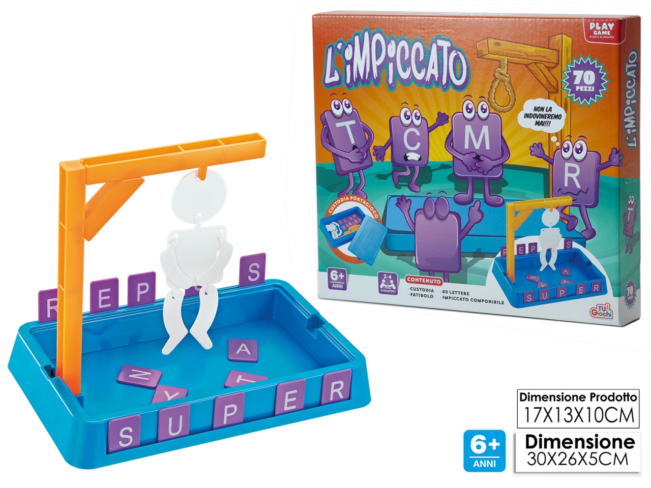 GIOCO DELL’IMPICCATO 70 PEZZI 100238