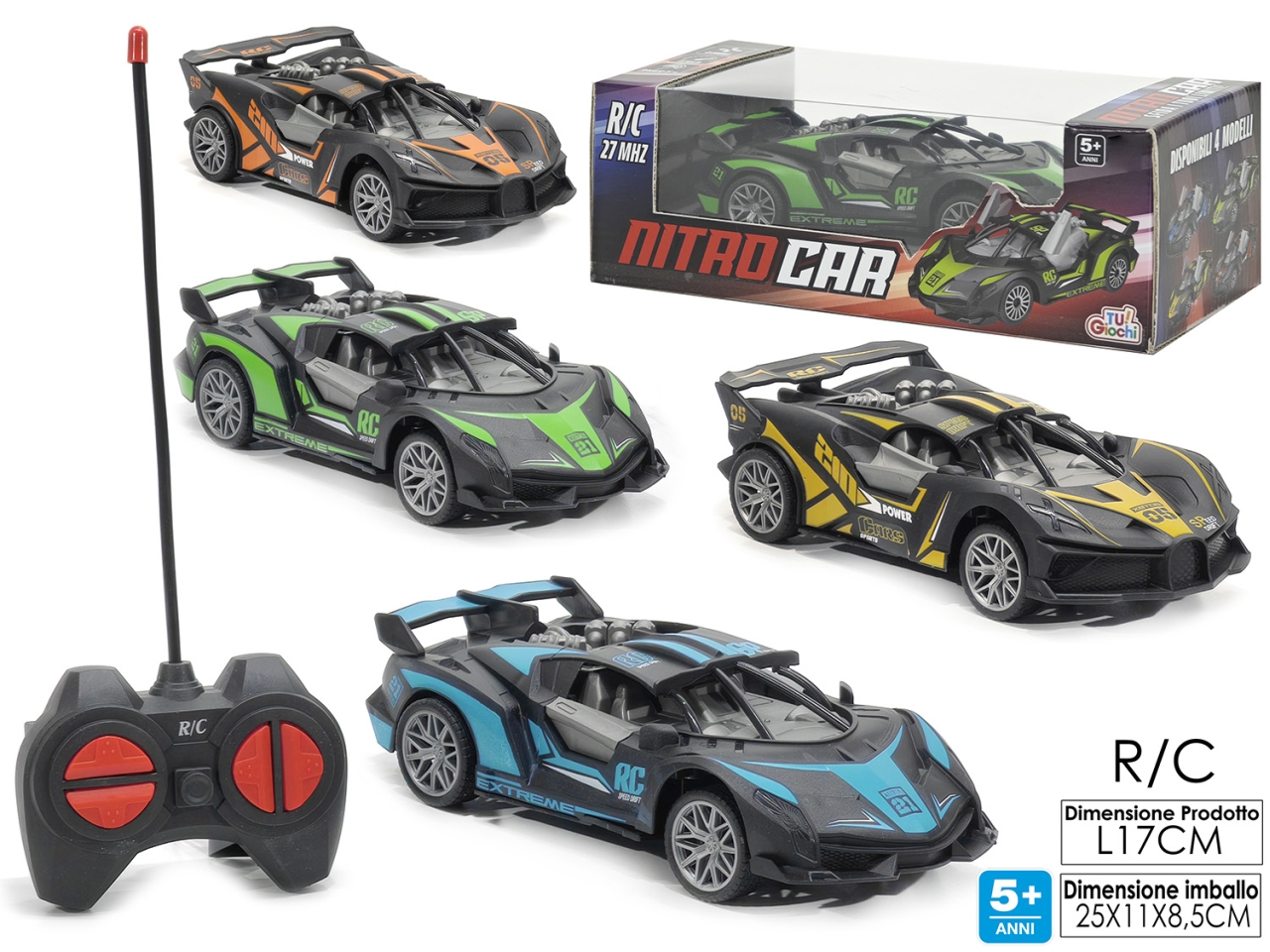 NITRO CAR R/C 27MHZ ASS 104577