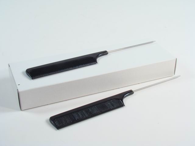 PETTINE NERO CODA ACCIA. 542/N