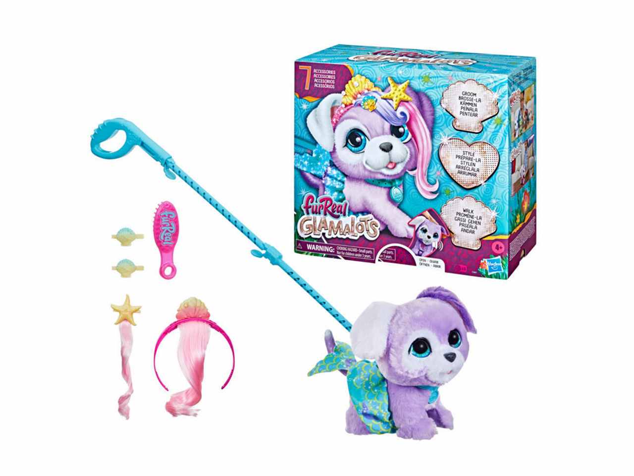 FUR REAL GLAMALOTS MERMAID PUPPY F2601