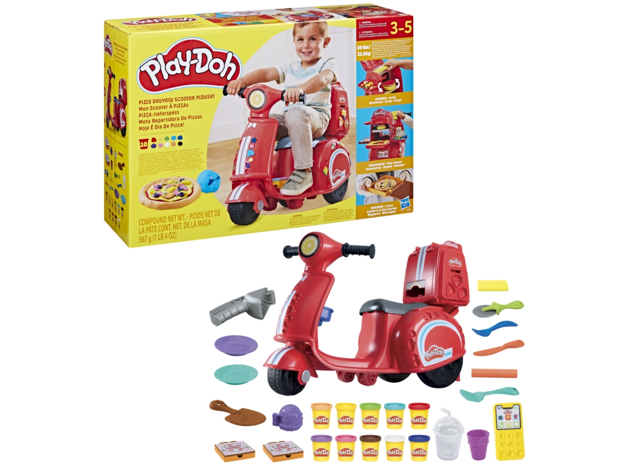 PLAY-DOH PIZZA DELIV.SCOOTER F88035L0
