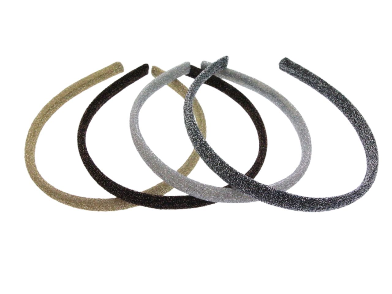 CERCHIETTO 1CM GLITTER 2PZ H012192D