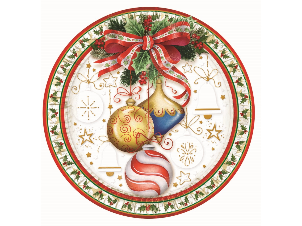 PIATTI PIANI CART.19CM XMAS10PZ 4471771$