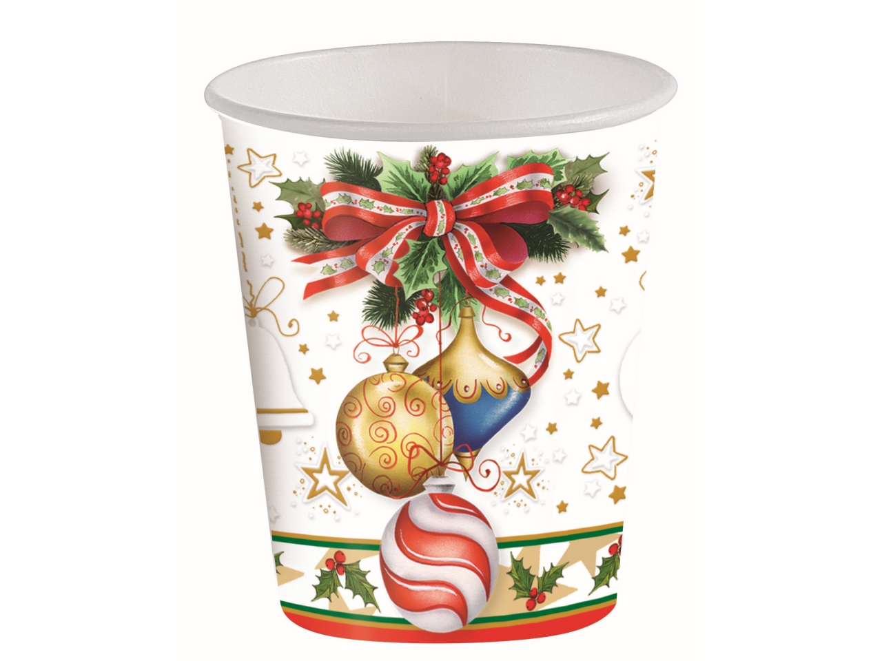 BICCHIERI CART.200ML XMAS 10PZ 3301771$