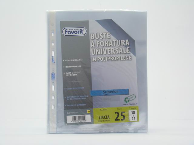 BUSTE FORATURA UNIVERSALE 18×24 25pz